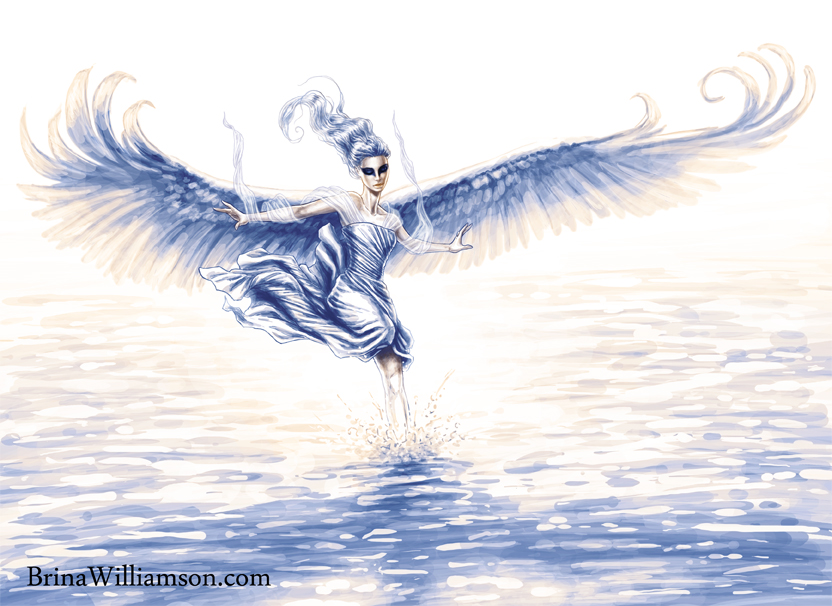 7, Swan Lady on the Waters